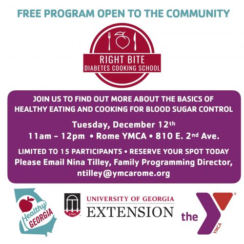 Right Bites Cooking Class - YMCA of Rome & Floyd County